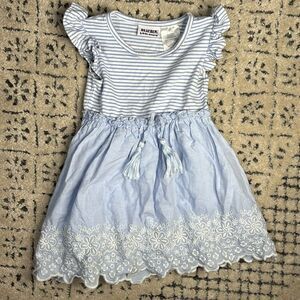 Blue embroidered dress 24 months